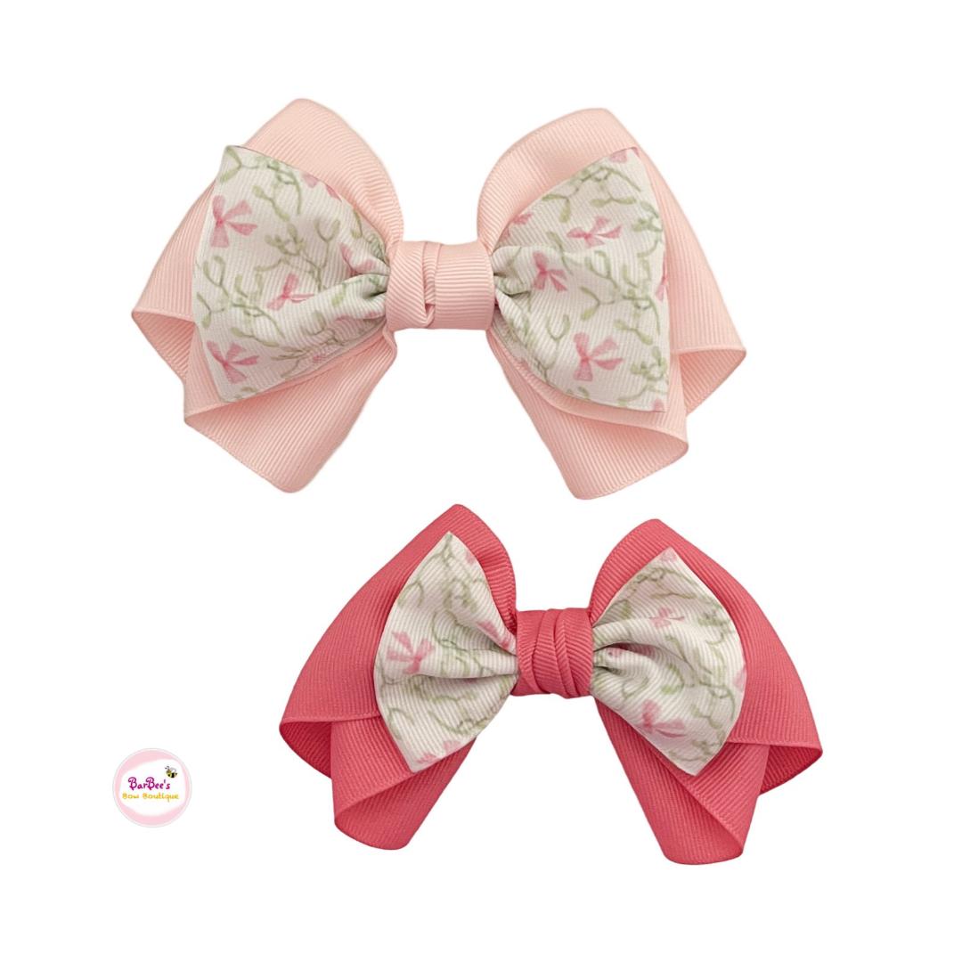Blooming Bows Layered Hair Bow Grosgrain Hair Bow