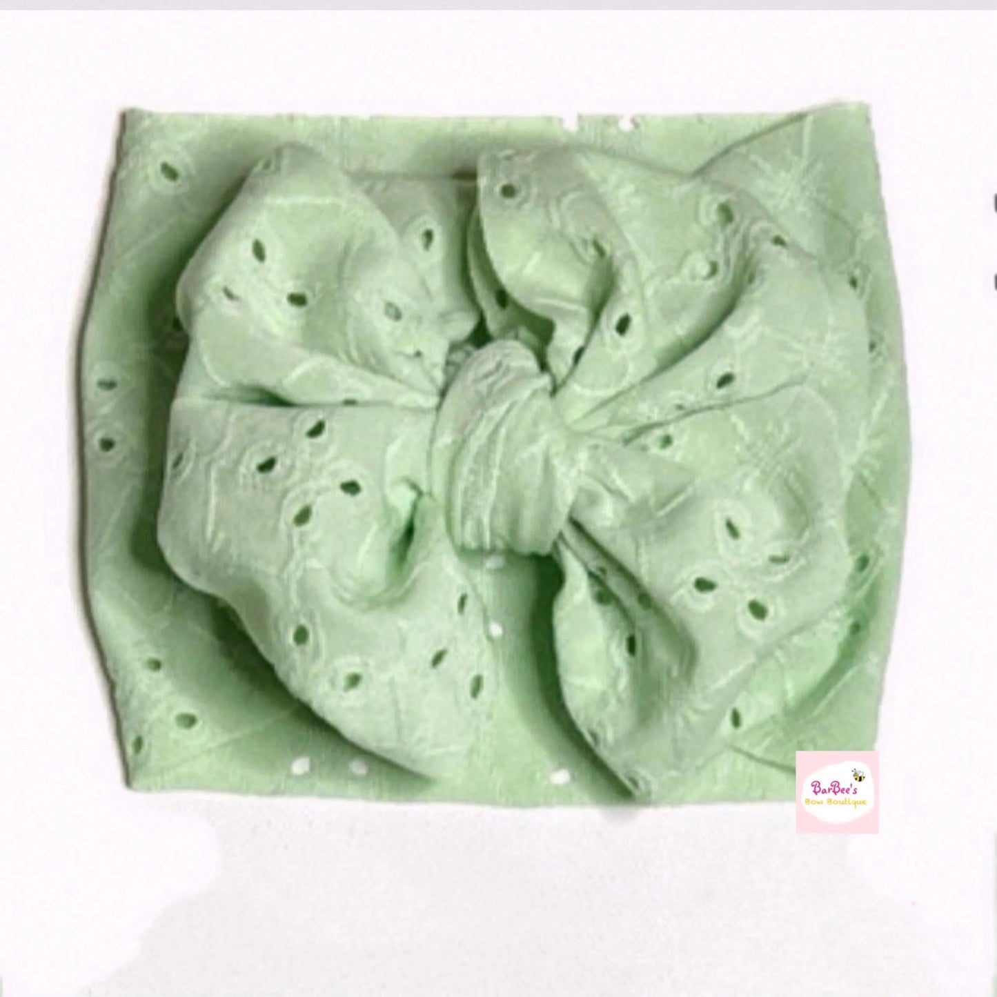 Eyelet Messy Bow Headwrap