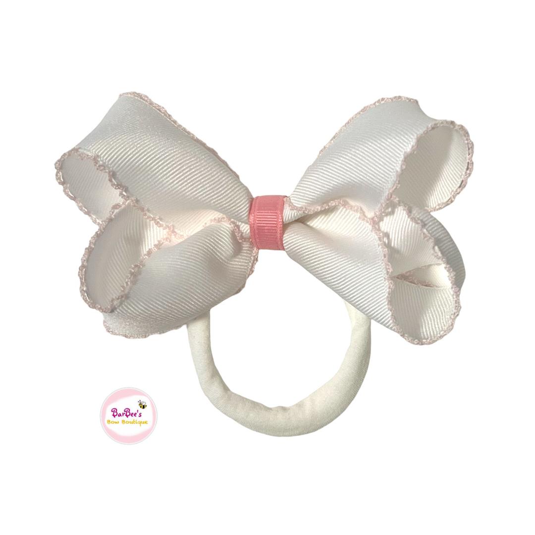 Classic Moonstitch Ribbon Hair Bow Headband (Copy)