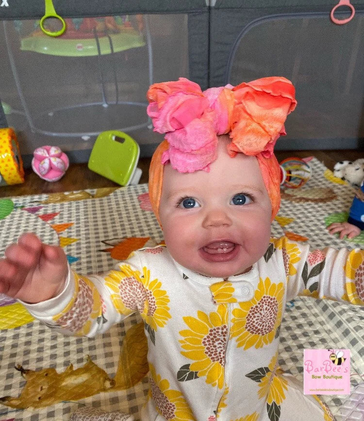 Sherbet Ruffle Bow HeadWrap and Hair Bows