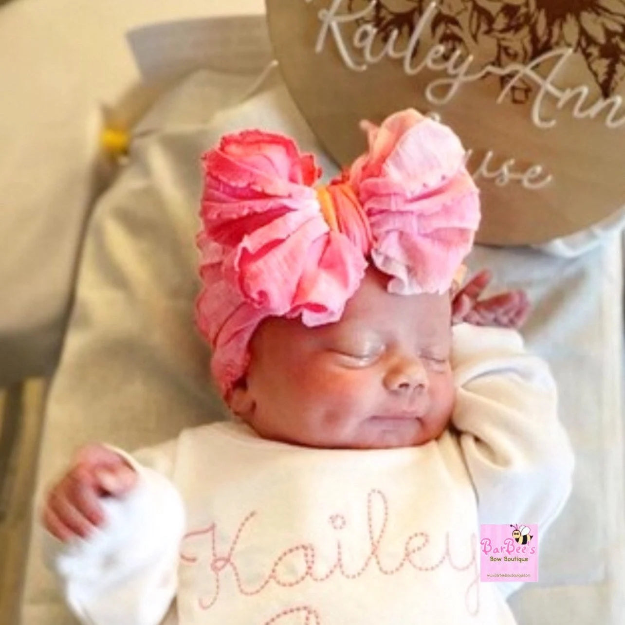 Sherbet Ruffle Bow HeadWrap and Hair Bows