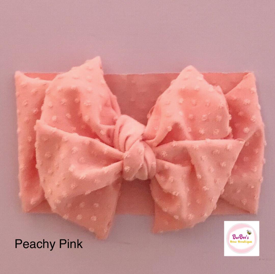 Swiss Dot Messy Bow Headwrap