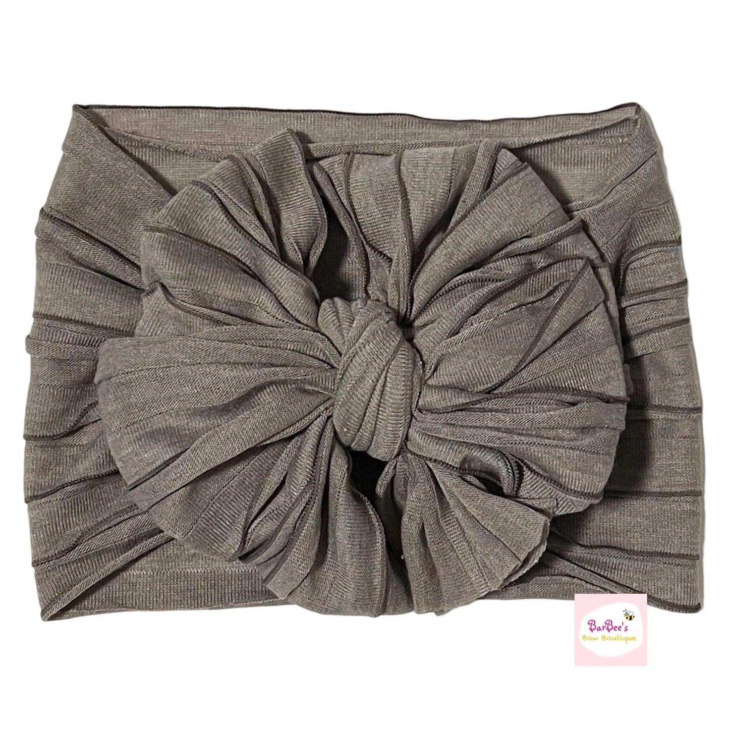 Walnut Mini Ruffle Bow HeadWrap and Hair Bows
