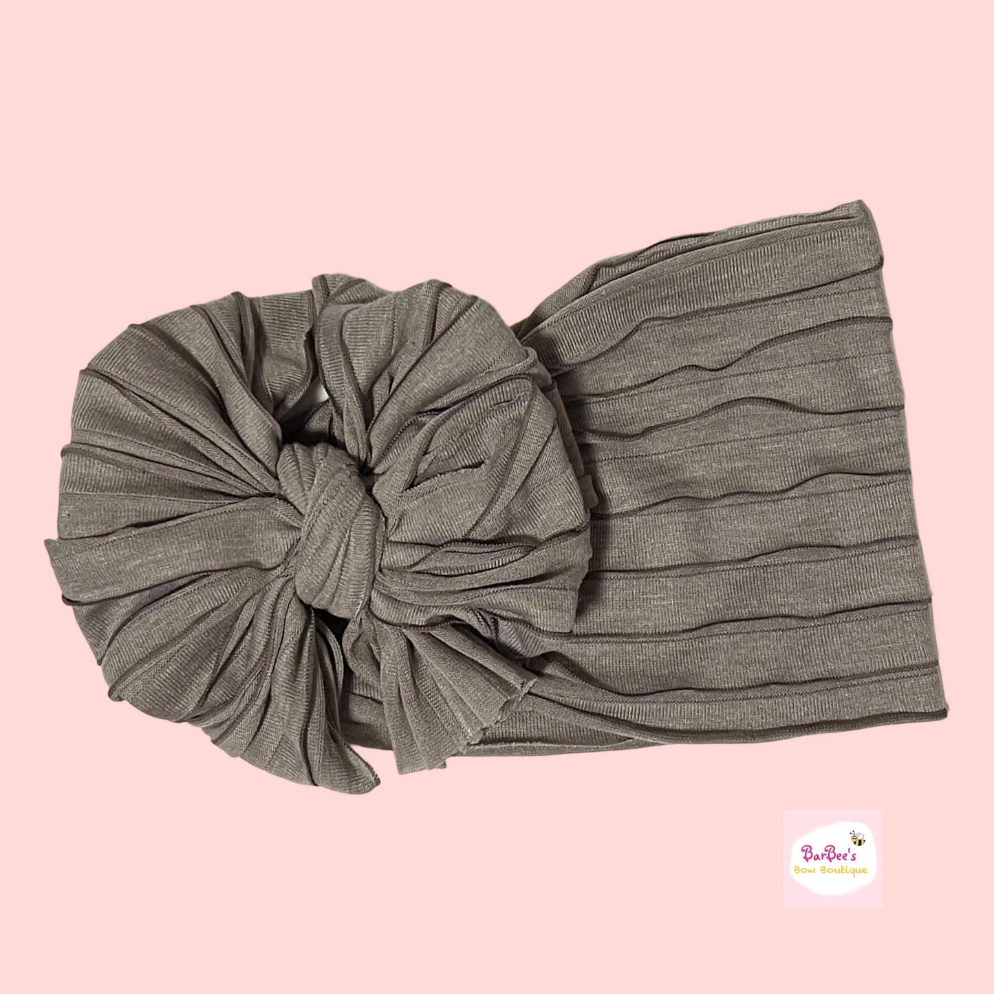 Walnut Mini Ruffle Bow HeadWrap and Hair Bows