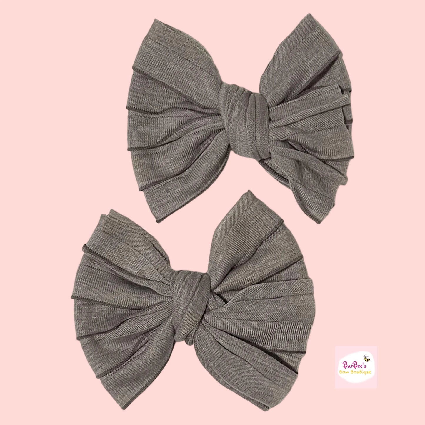 Walnut Mini Ruffle Bow HeadWrap and Hair Bows
