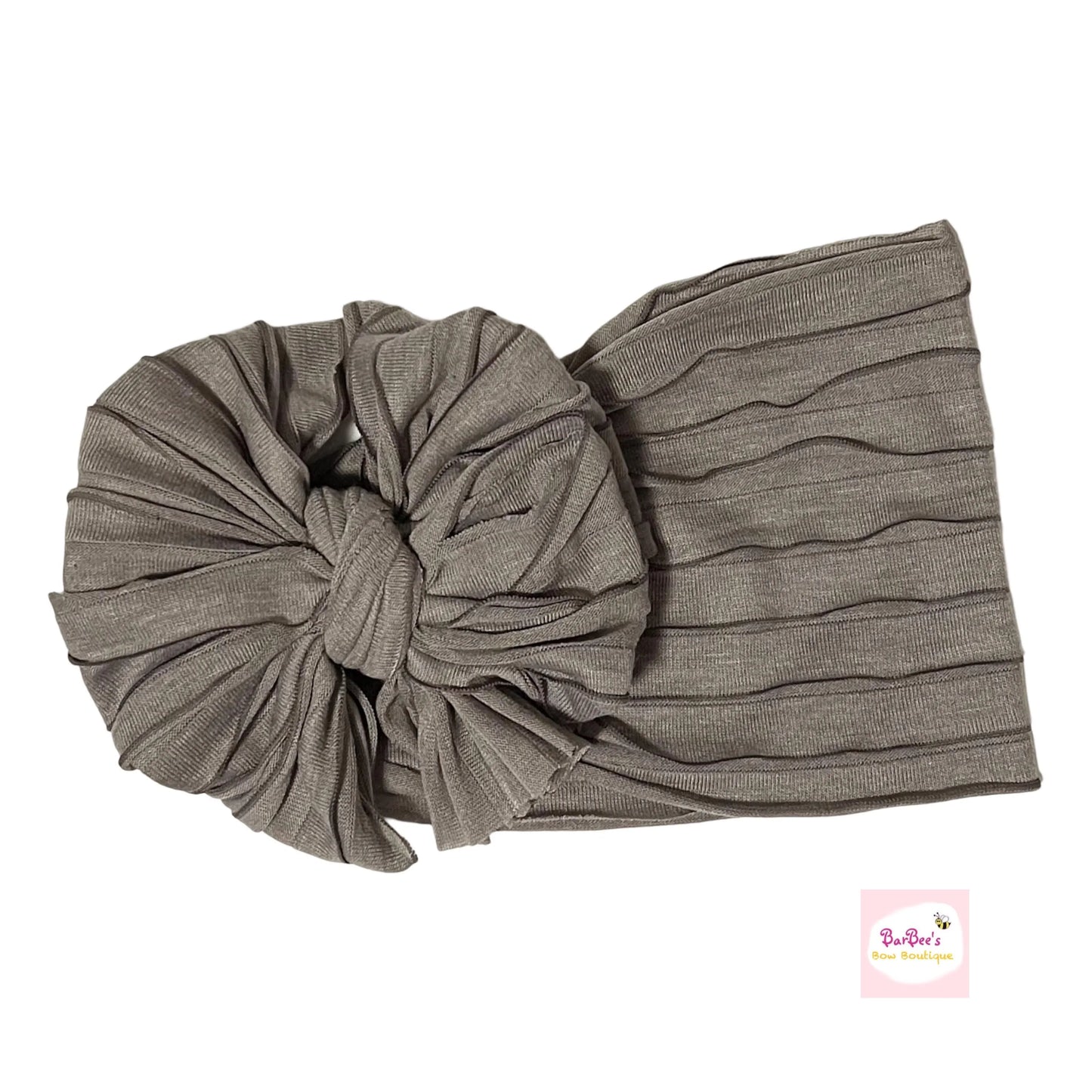 Walnut Mini Ruffle Bow HeadWrap and Hair Bows