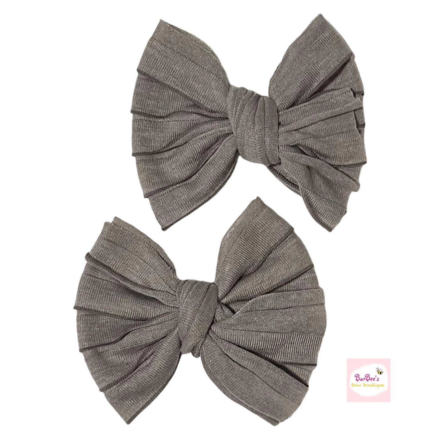 Walnut Mini Ruffle Bow HeadWrap and Hair Bows