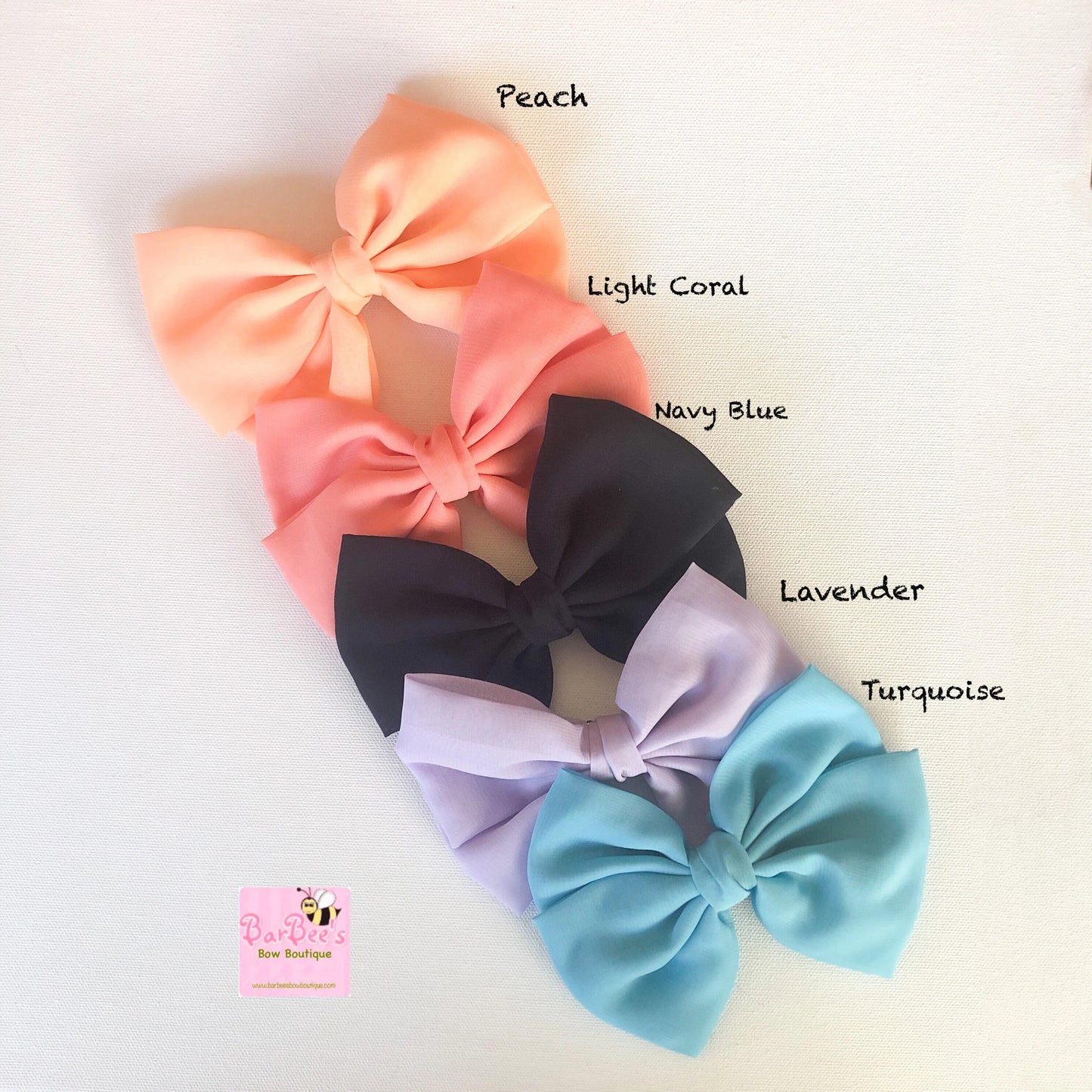 Large Chiffon Hair Bow