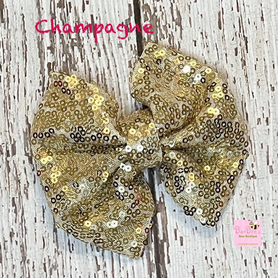 Sequence Hair Bows Clip