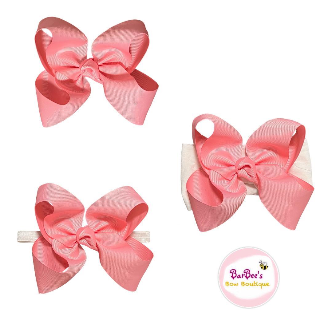 Big Solid Grosgrain Interchangeable Ribbon Hair Bow