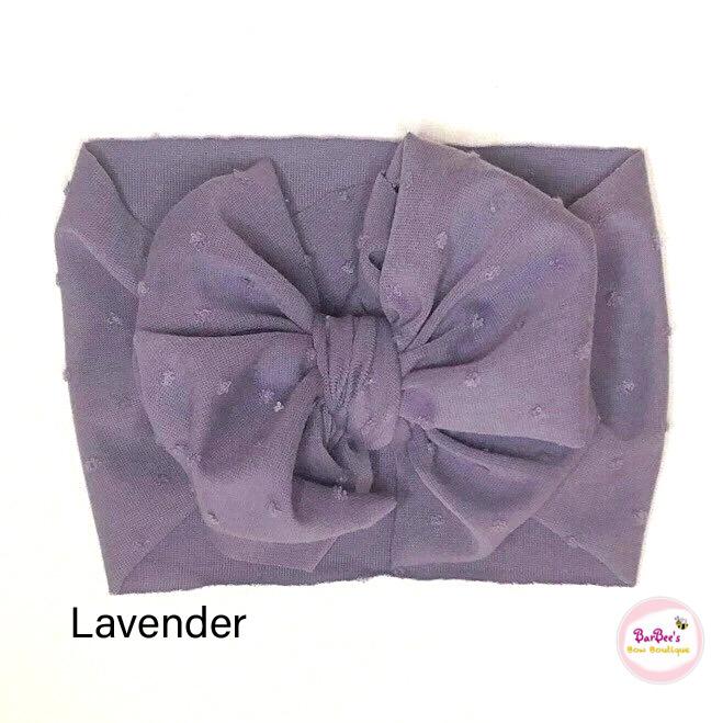 Swiss Dot Messy Bow Headwrap