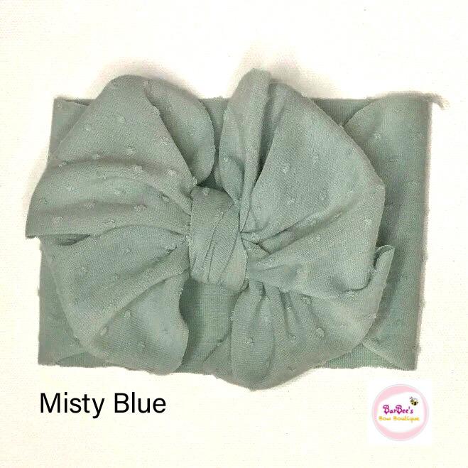 Swiss Dot Messy Bow Headwrap