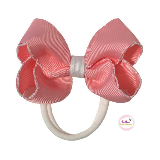 Classic Moonstitch Ribbon Hair Bow Headband