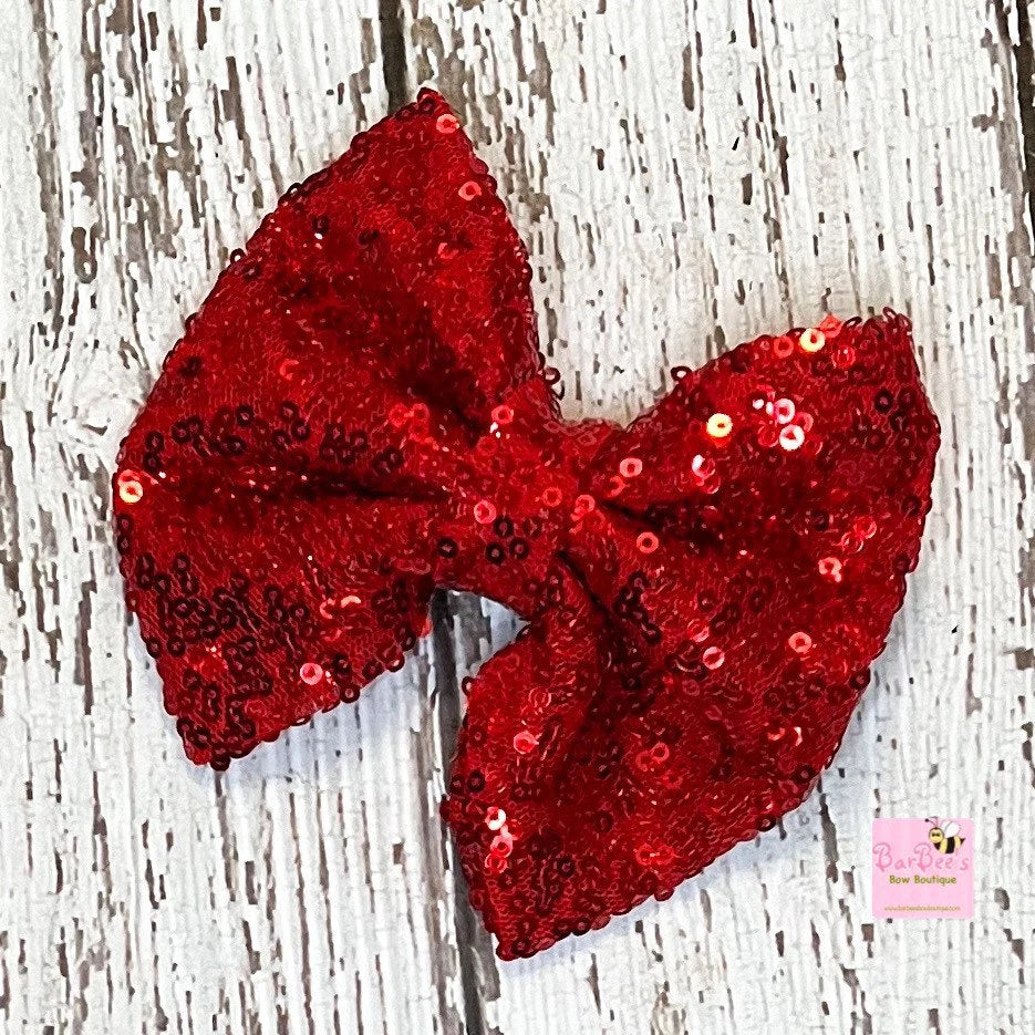 Sequence Hair Bows Clip