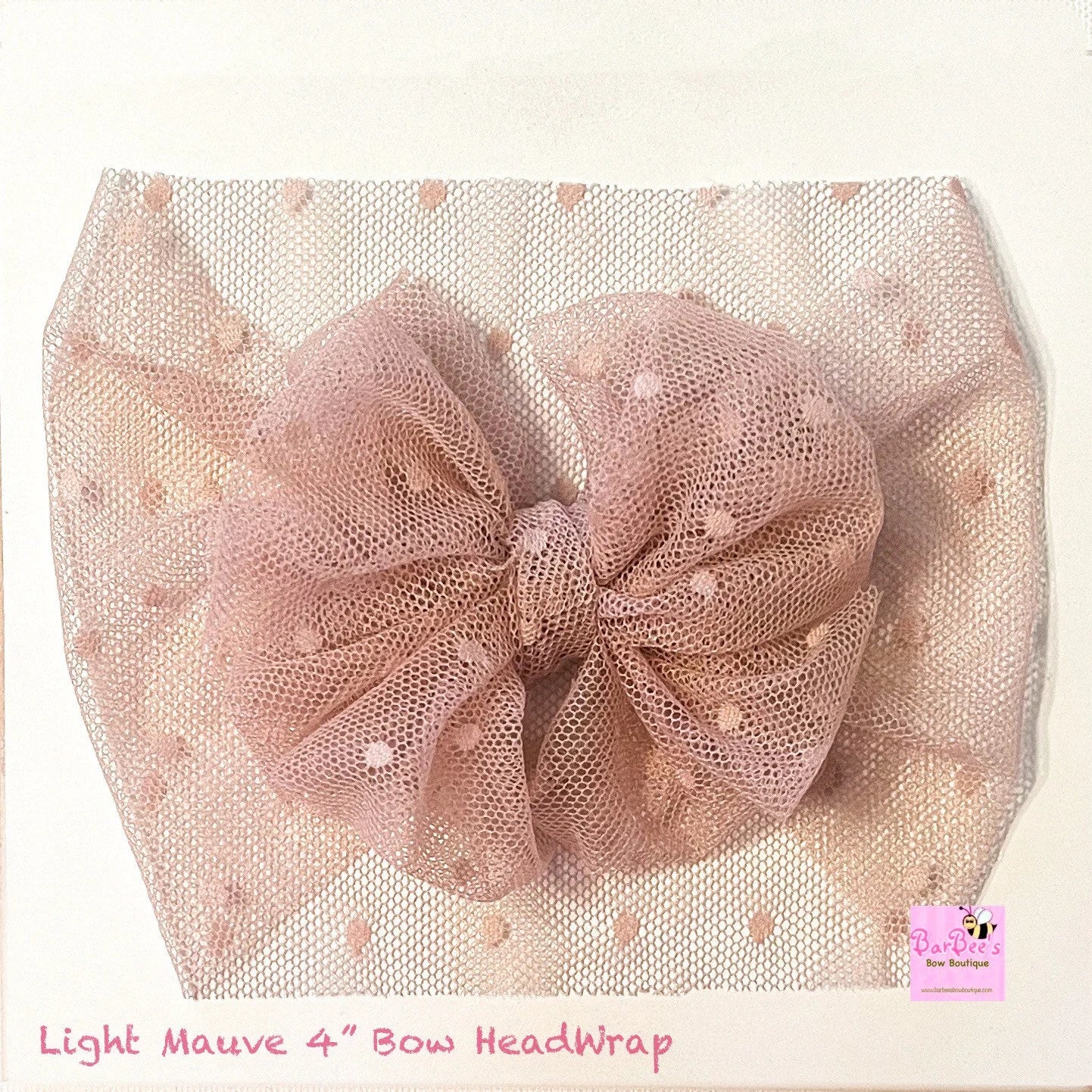 Baby Girl Tulle Bow HeadWrap Tulle Newborn Fluffy Soft Tulle HeadWrap Infant HeadWrap Newborn Gift