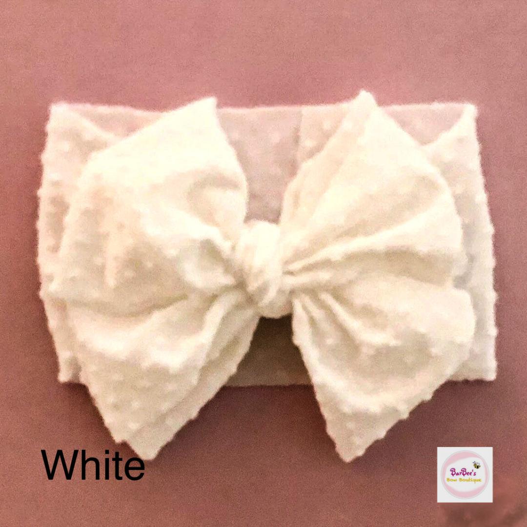 Swiss Dot Messy Bow Headwrap