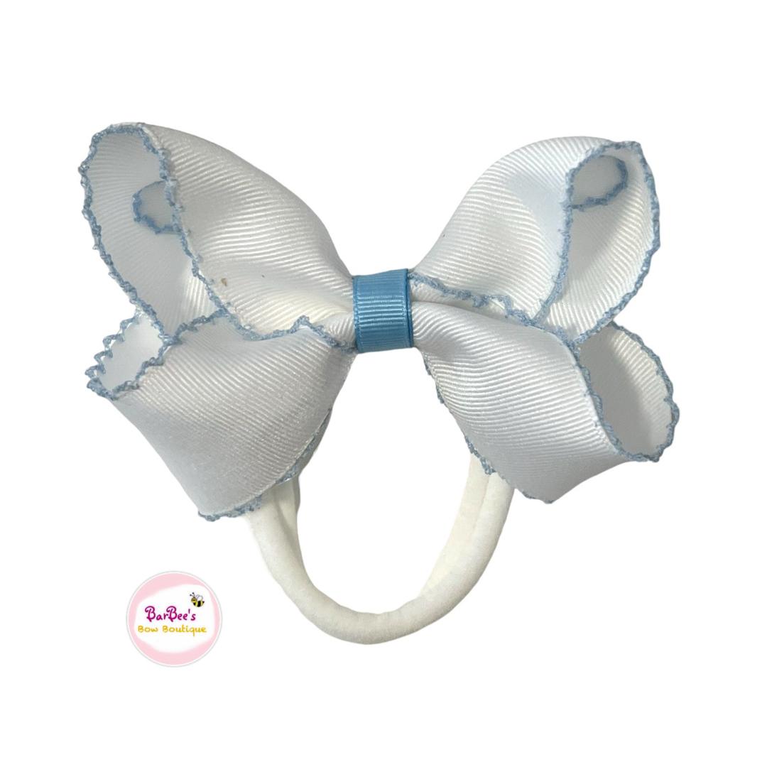 Classic Moonstitch Ribbon Hair Bow Headband (Copy)
